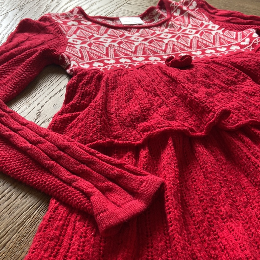 NWOT - Hanna Andersson Girl’s Knitting in Swedish Sweater Dress - Picture 2 of 8